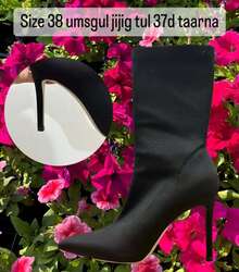 Satin heels