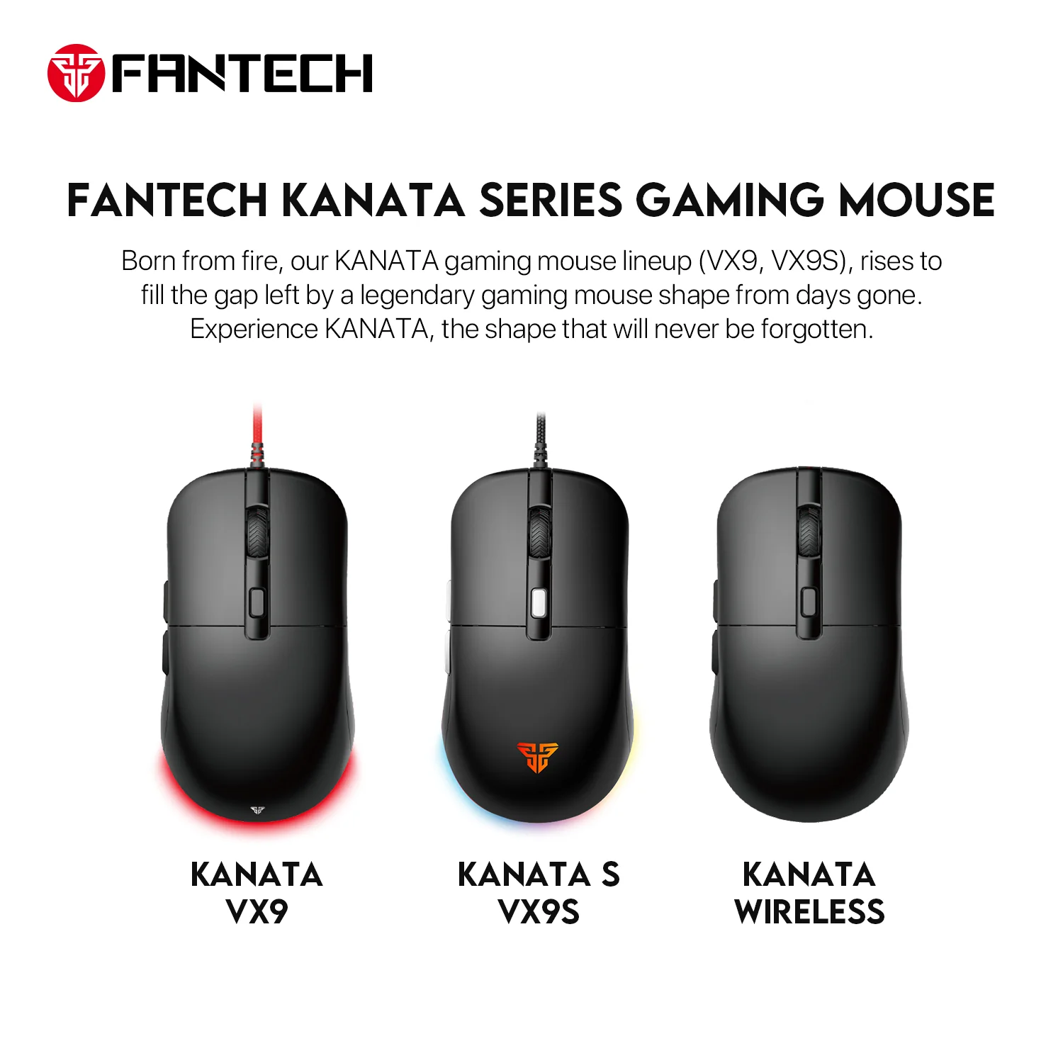 Fantech Kanata S VX9S Gaming Mouse Black
