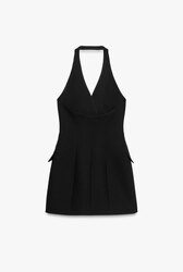 Halter mini blazer dress 