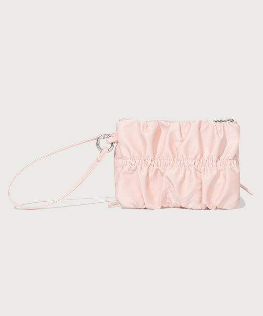 CLOVER HEART RIBBON HANDLE POUCH