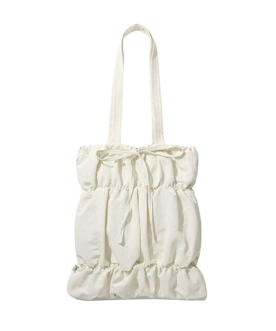 CLOVER HEART SHIRRING RIBBON ECO BAG