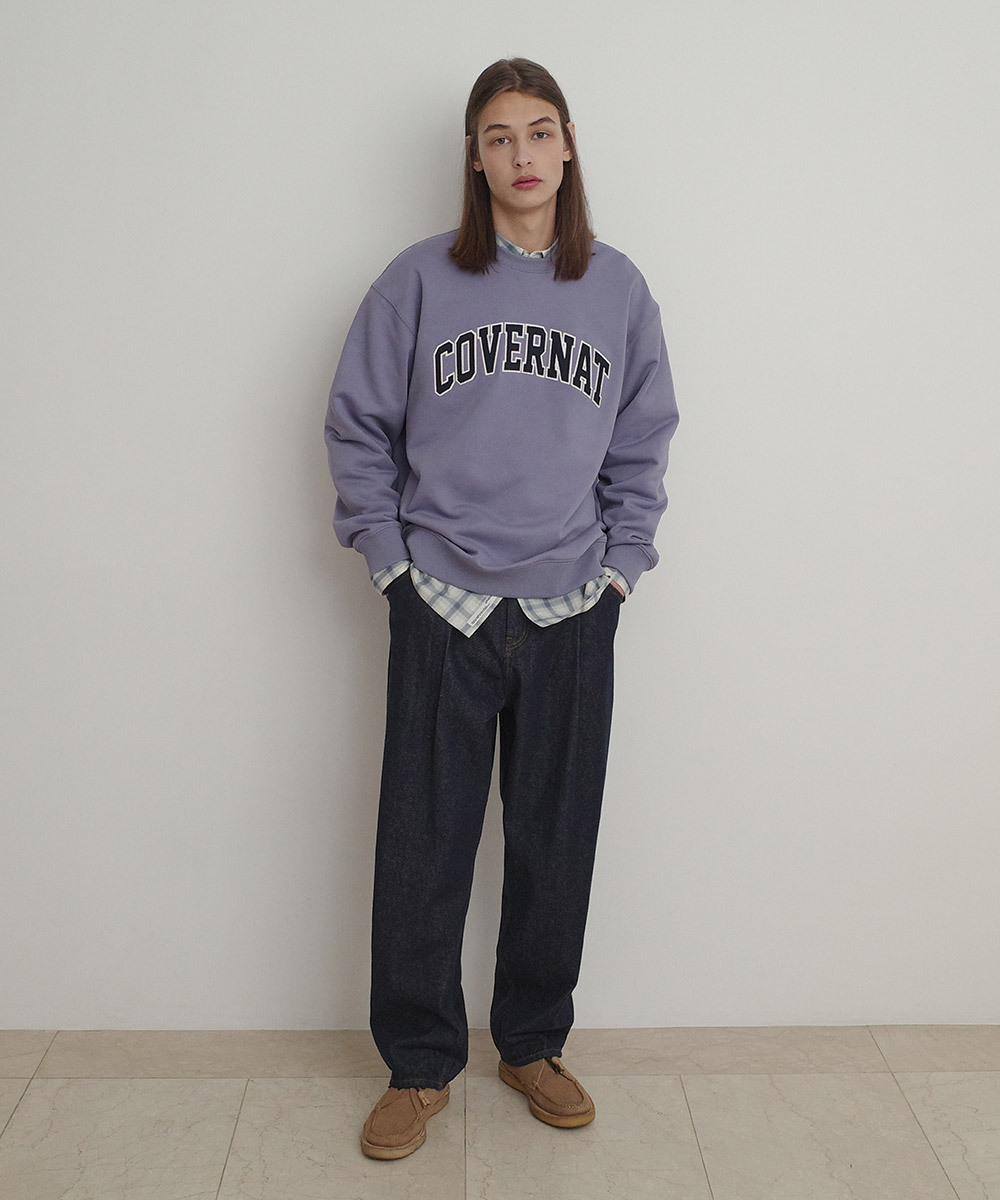 SEMI WIDE WASHED DENIM PANTS