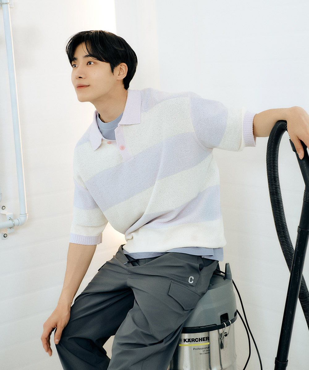 C LOGO NYLON JOGGER PANTS (SETUP)