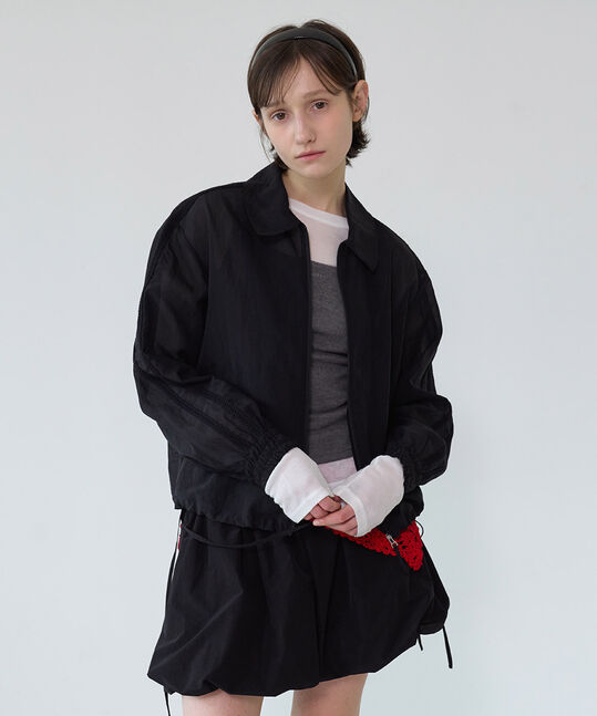 WOMEN'S SHEER BOMBER JACKET