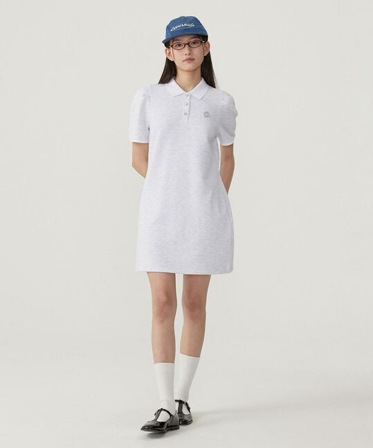 WOMEN’S PUFF PIQUE DRESS