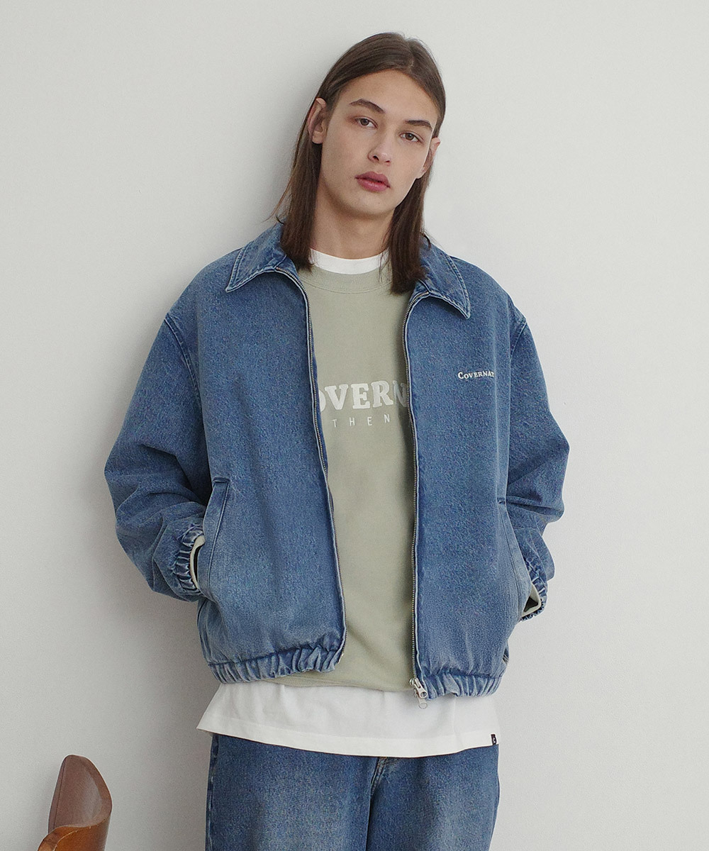 DENIM ZIP-UP JACKET