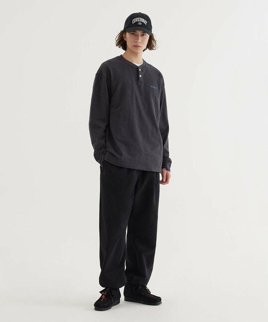 HENLEY NECK LONG SLEEVE