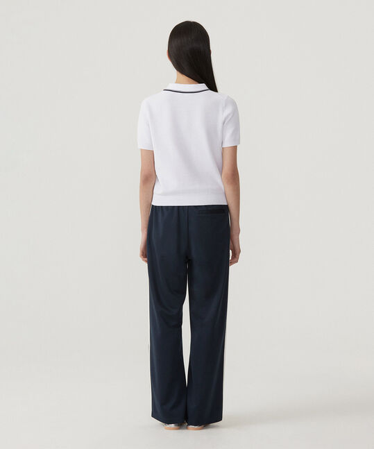 WOMEN'S POLO HALF KNIT