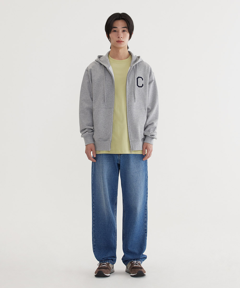 C LOGO HOOD ZIP-UP