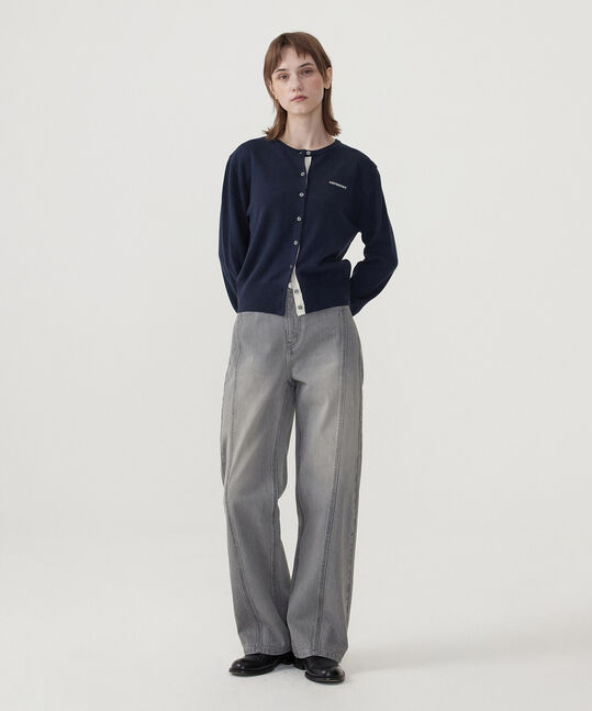 WOMEN'S BASIC COOPER LOGO CARDIGAN