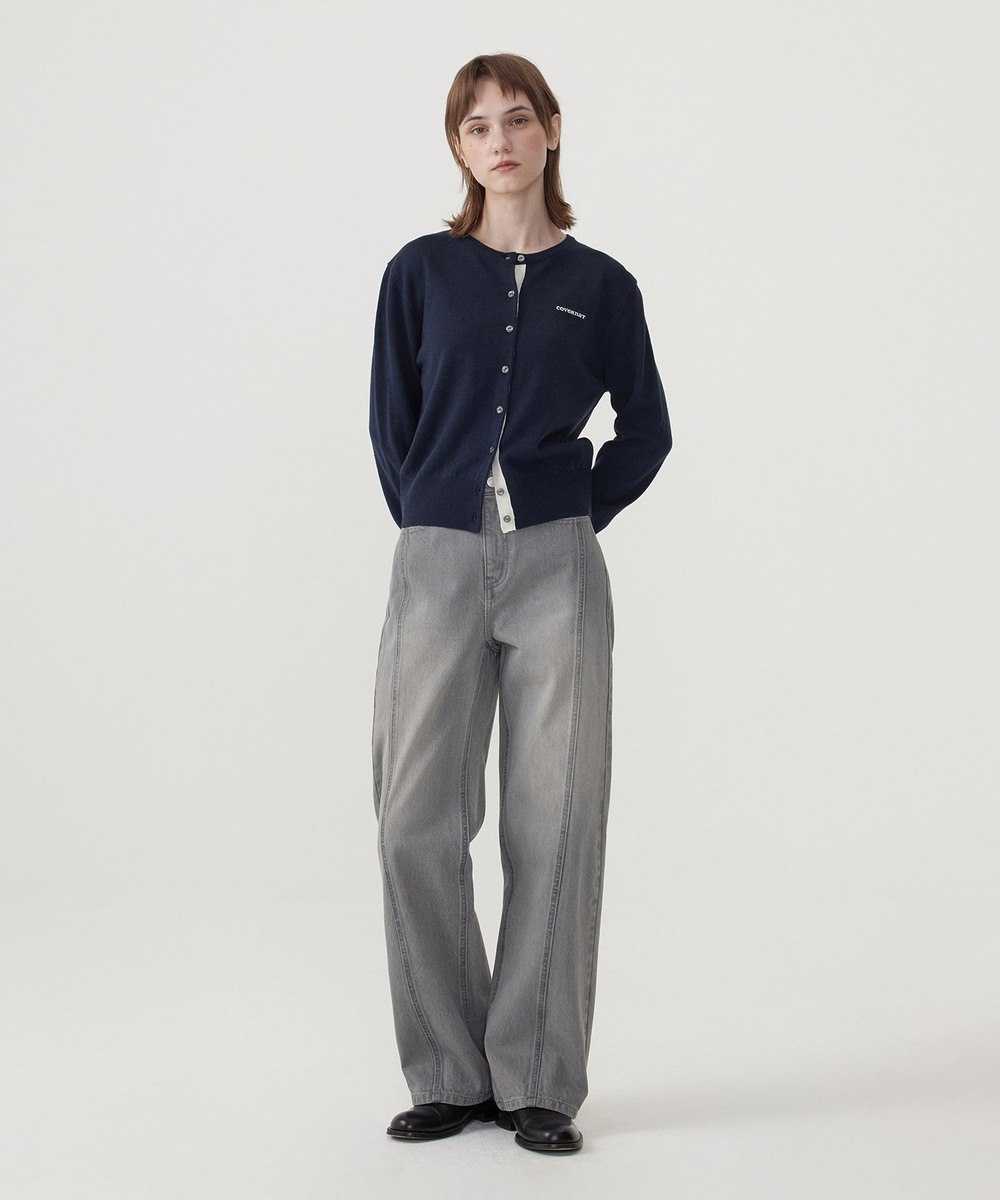 WOMEN'S BASIC COOPER LOGO CARDIGAN