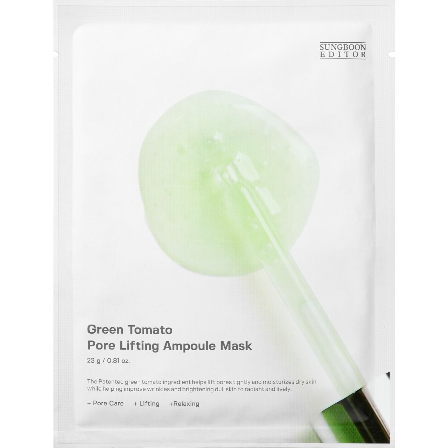 Sungboon Editor Green Tomato Pore Lifting Ampoule Mask
