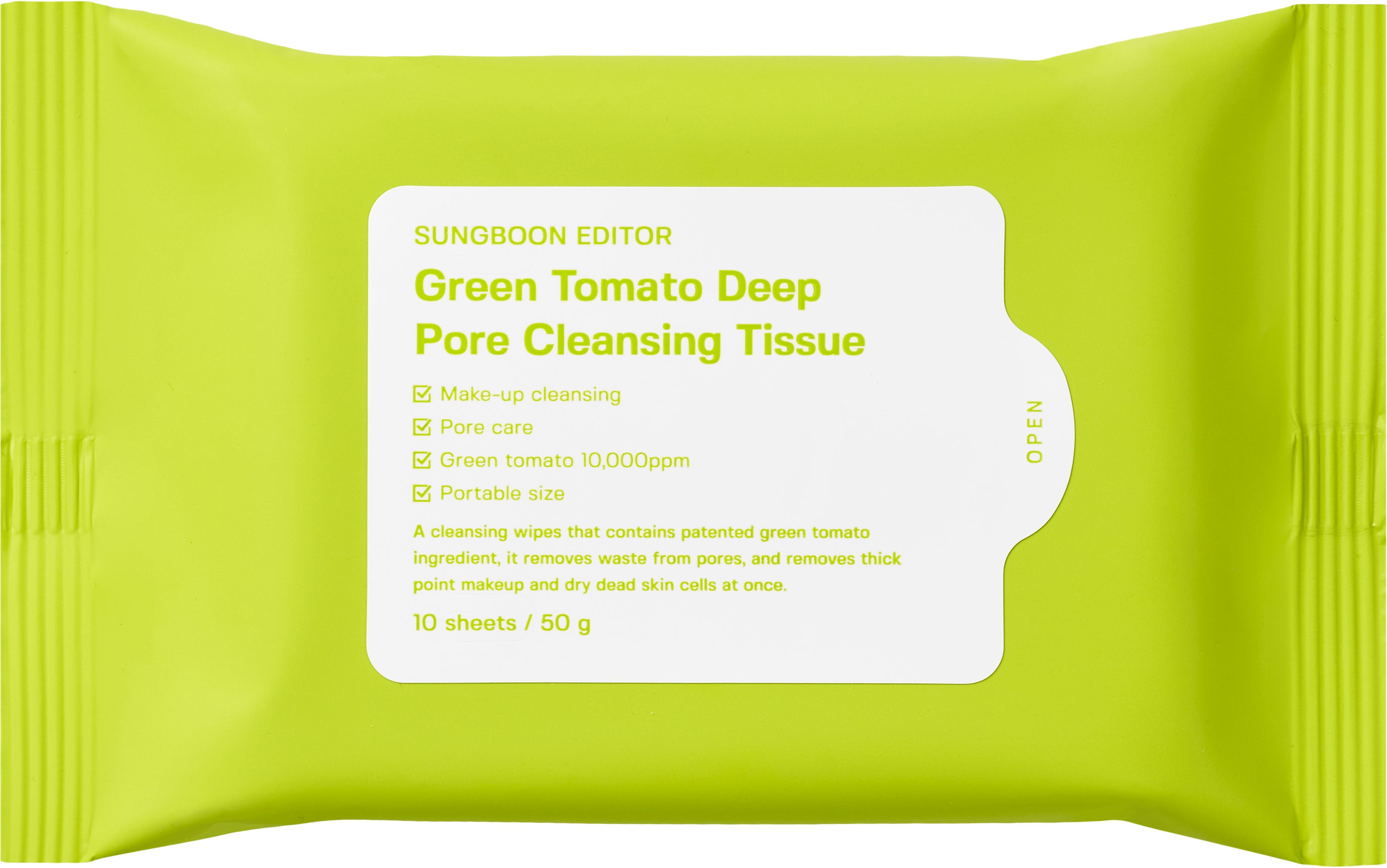 Sungboon Editor Green Tomato Deep Pore Cleansing Tissue
