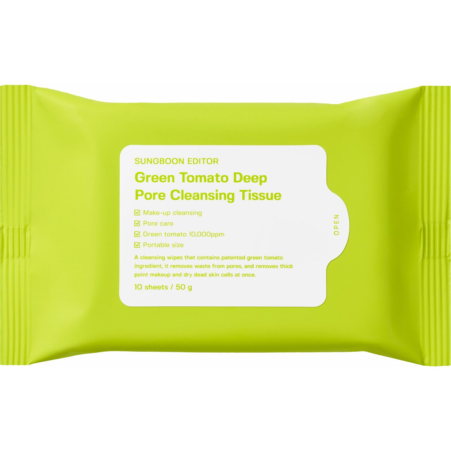Sungboon Editor Green Tomato Deep Pore Cleansing Tissue
