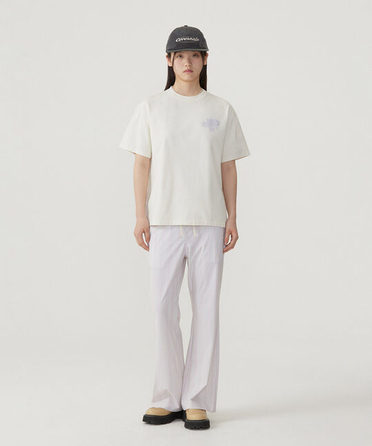 WOMEN'S EASY STRIPE BANDING PANTS
