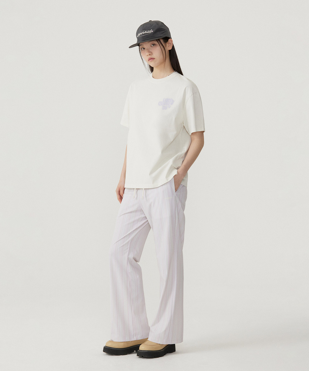 WOMEN'S EASY STRIPE BANDING PANTS