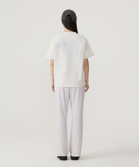WOMEN'S EASY STRIPE BANDING PANTS