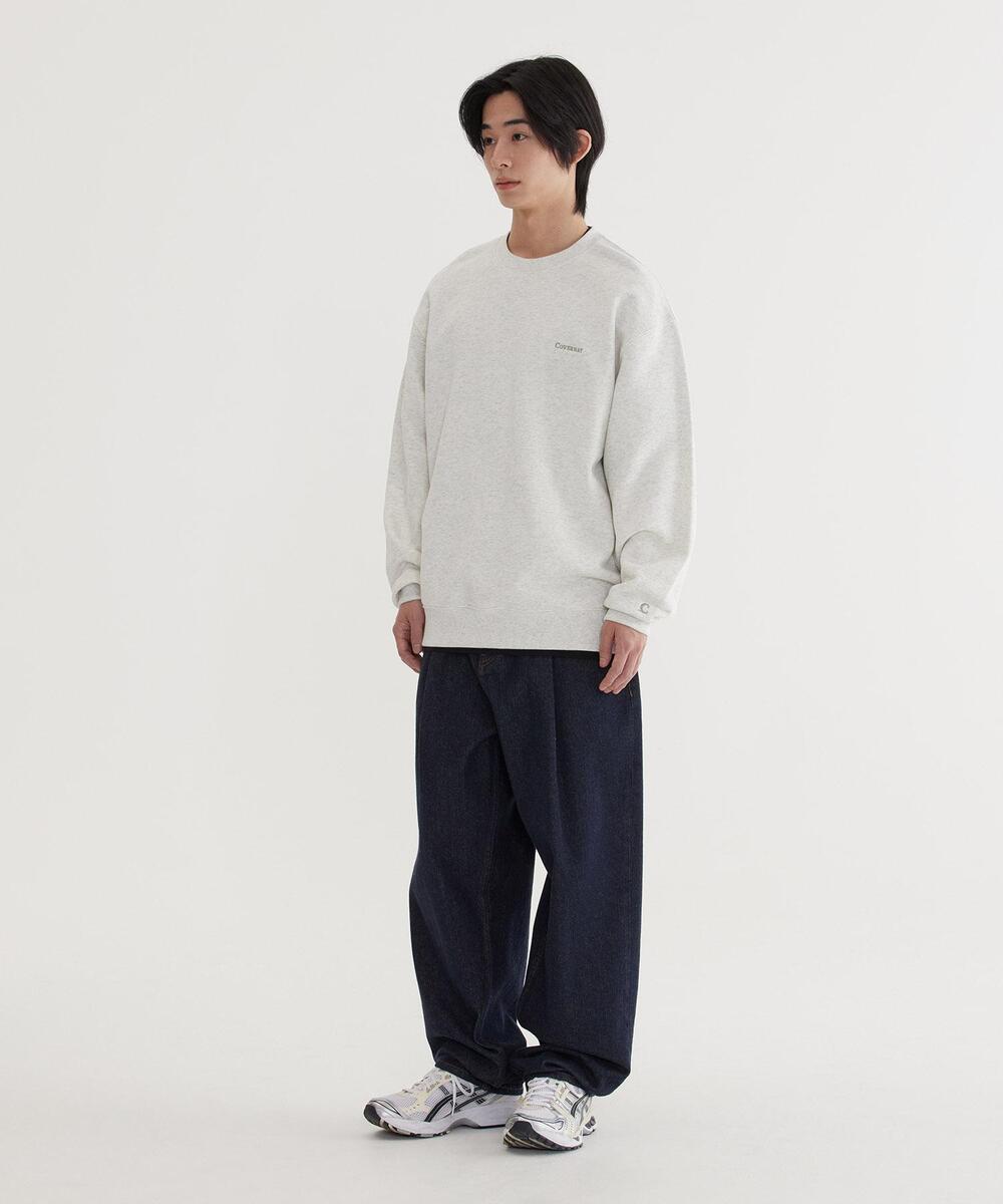 SEMI WIDE WASHED DENIM PANTS