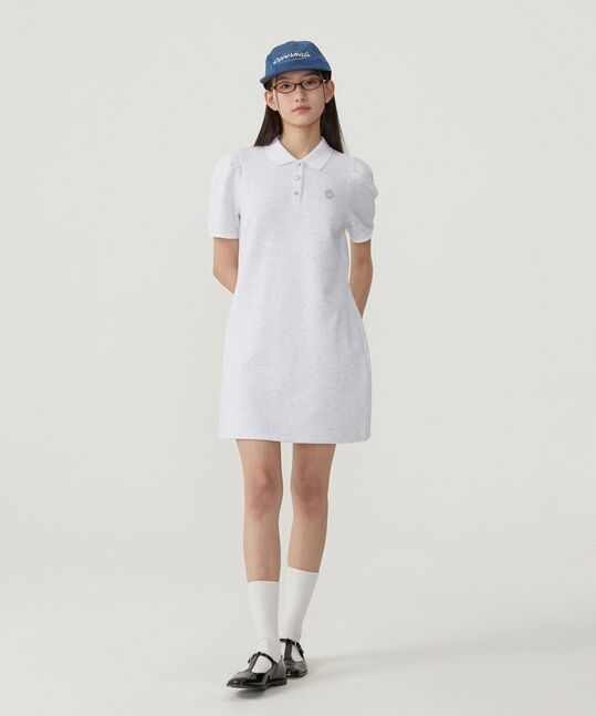 WOMEN’S PUFF PIQUE DRESS