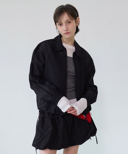 WOMEN'S SHEER BOMBER JACKET