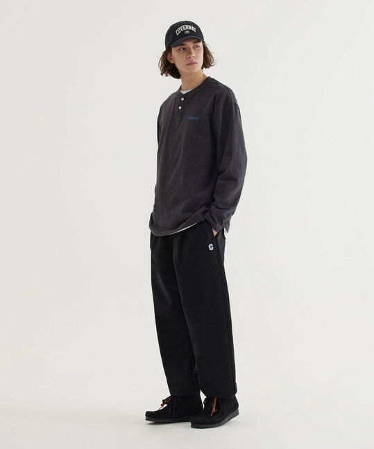 HENLEY NECK LONG SLEEVE