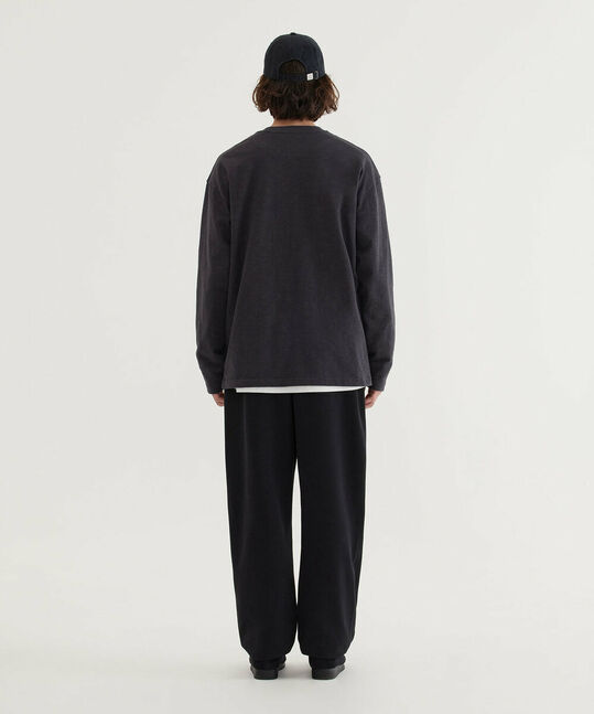 HENLEY NECK LONG SLEEVE