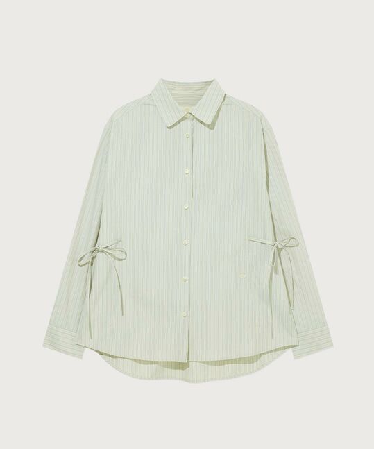 WOMEN'S OVERSIZED FIT STRIPE SHIRT