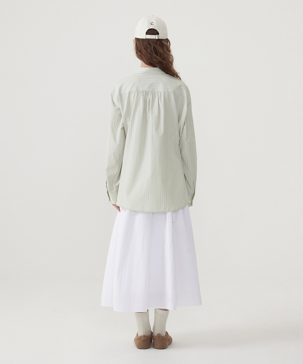 WOMEN'S OVERSIZED FIT STRIPE SHIRT
