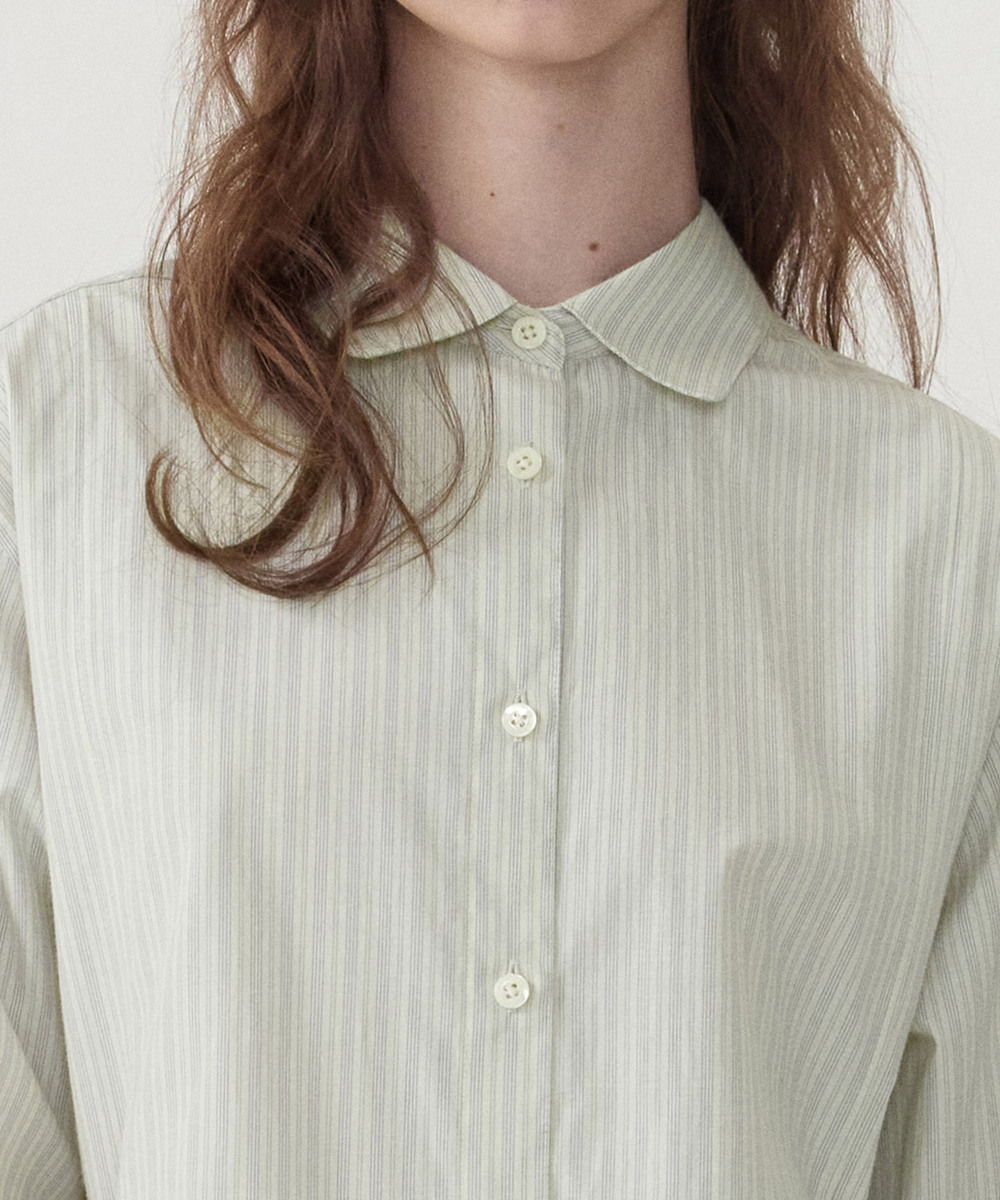 WOMEN'S OVERSIZED FIT STRIPE SHIRT