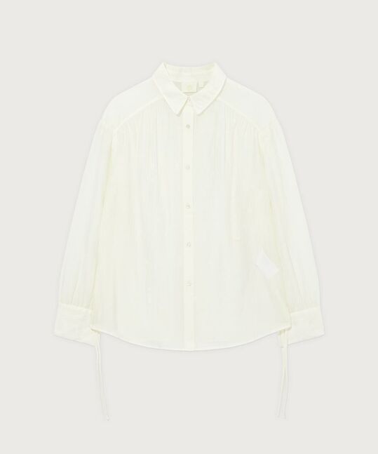 WOMEN'S STRING SHEER OVERSIZED BLOUSE