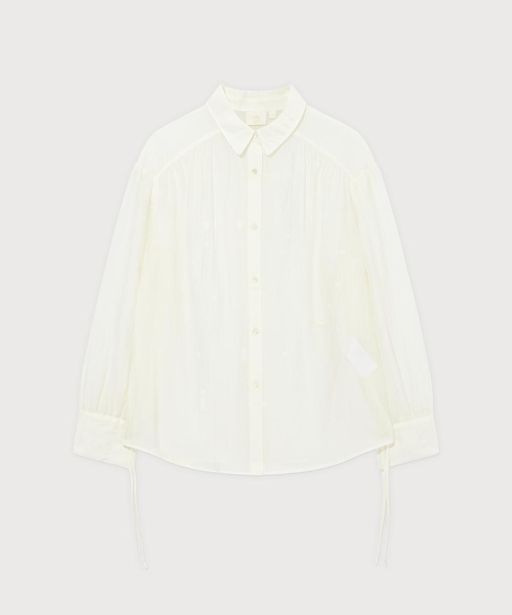 WOMEN'S STRING SHEER OVERSIZED BLOUSE