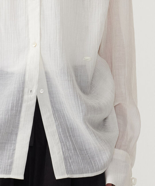 WOMEN'S STRING SHEER OVERSIZED BLOUSE