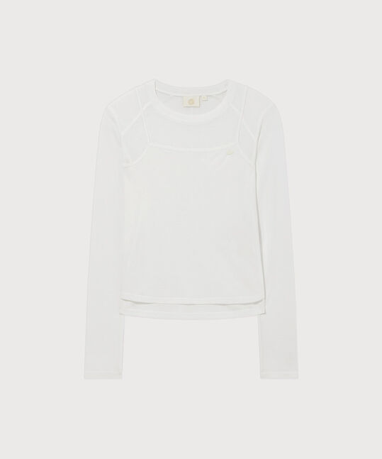 WOMEN'S SHEER LAYERED LONG SLEEVE