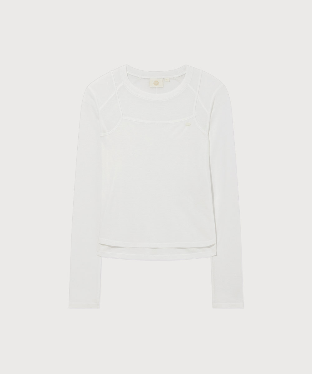 WOMEN'S SHEER LAYERED LONG SLEEVE