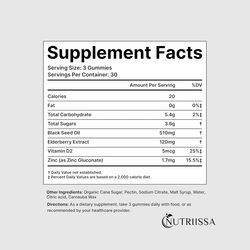 Nutriissa black seed oil gummy 