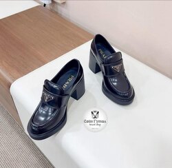 Prada leather loafers