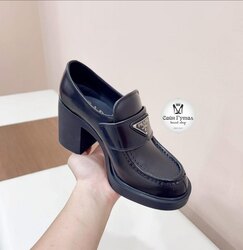 Prada leather loafers