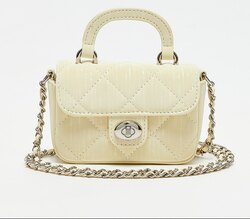 Мини цүнх,шаргал, хар 2 өнгөтэй