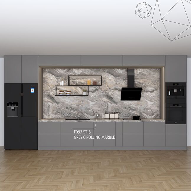 F093 ST15 Grey Cipollino Marble