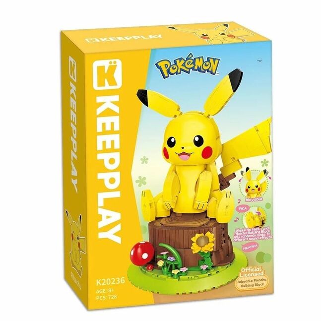 K20236 KEEPPLEY Adorable Pikachu Building Block