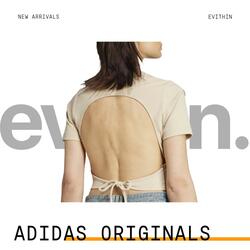 Adidas backless crop top