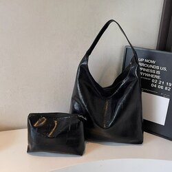 Leather tote bag