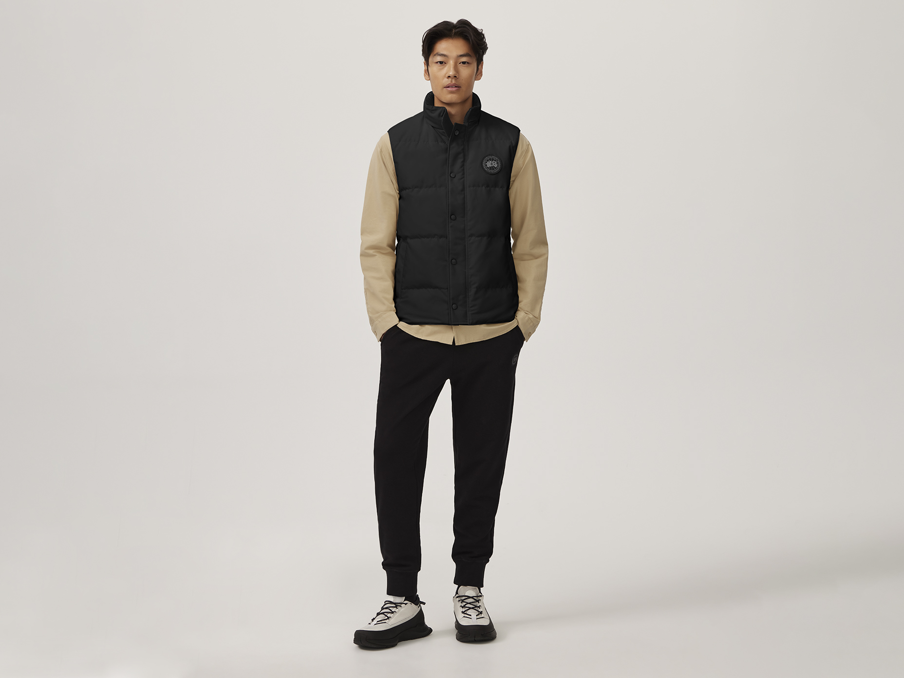 Mens Garson Vest- Black Label - CR, Black