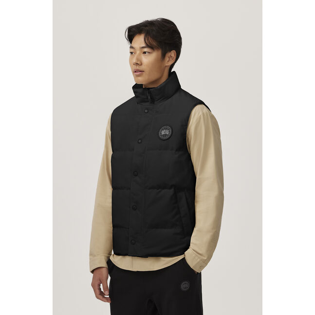 Mens Garson Vest- Black Label - CR, Black
