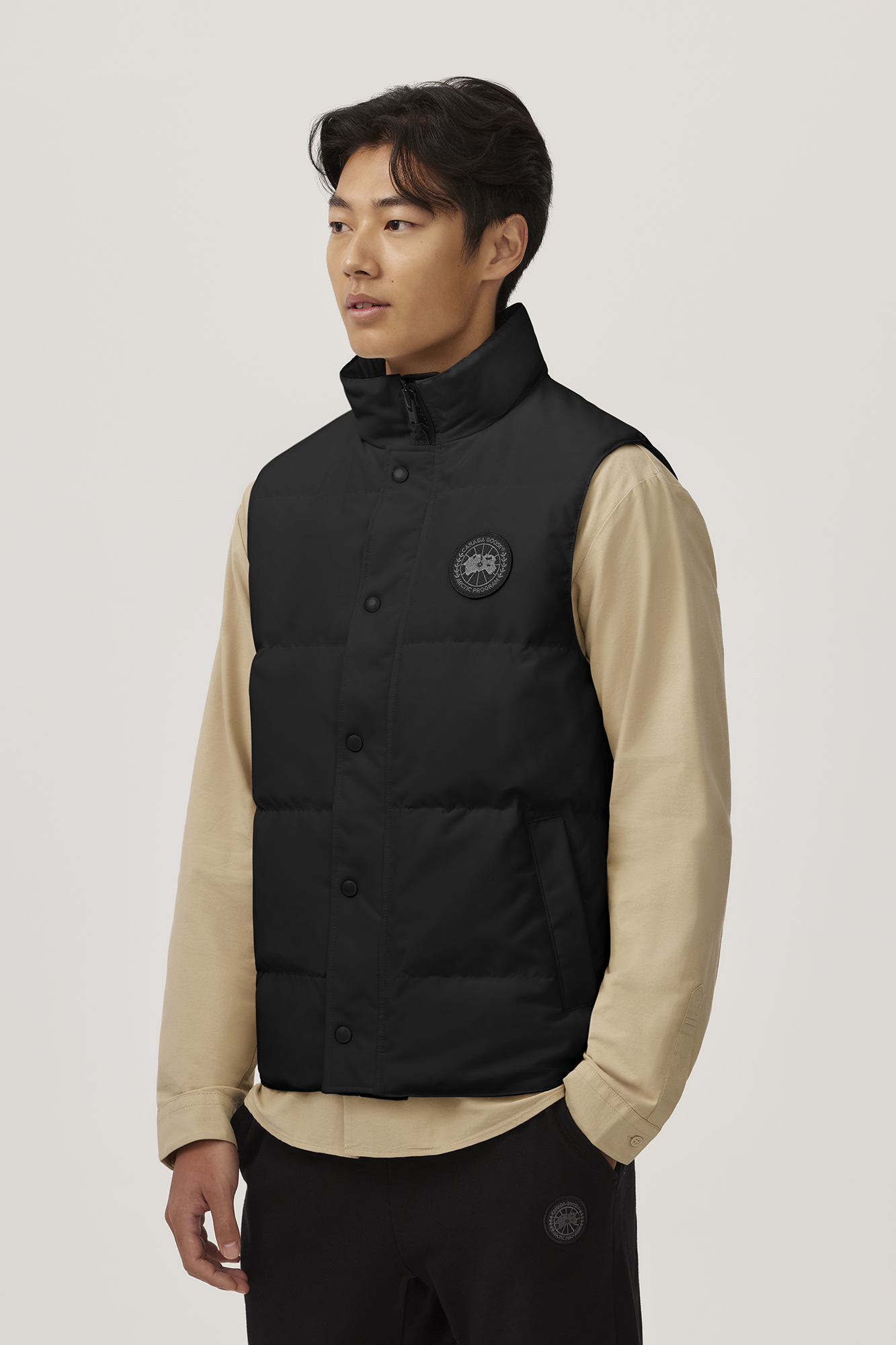 Mens Garson Vest- Black Label - CR, Black