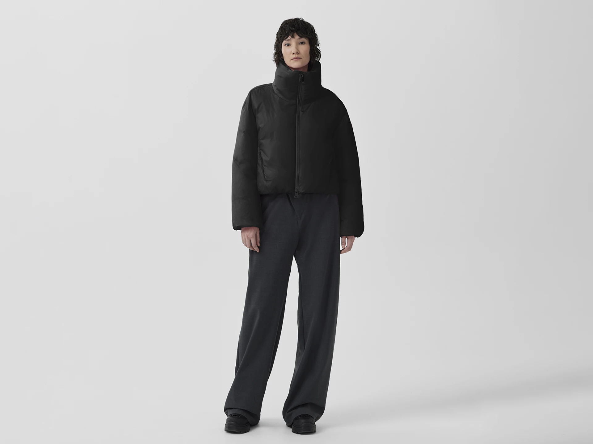 Spessa Cropped Jacket, Black