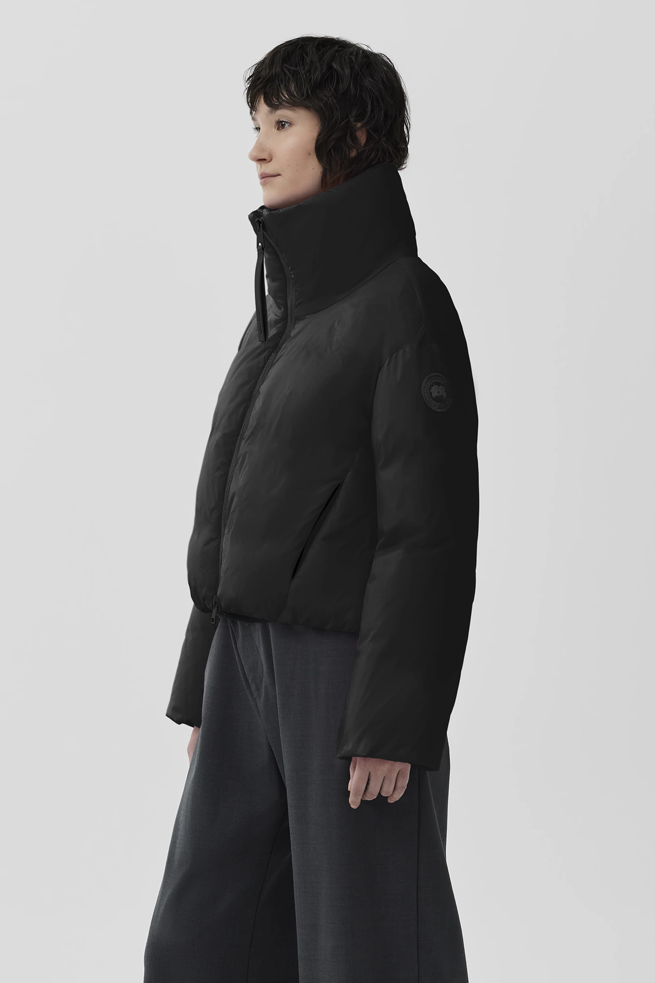 Spessa Cropped Jacket, Black