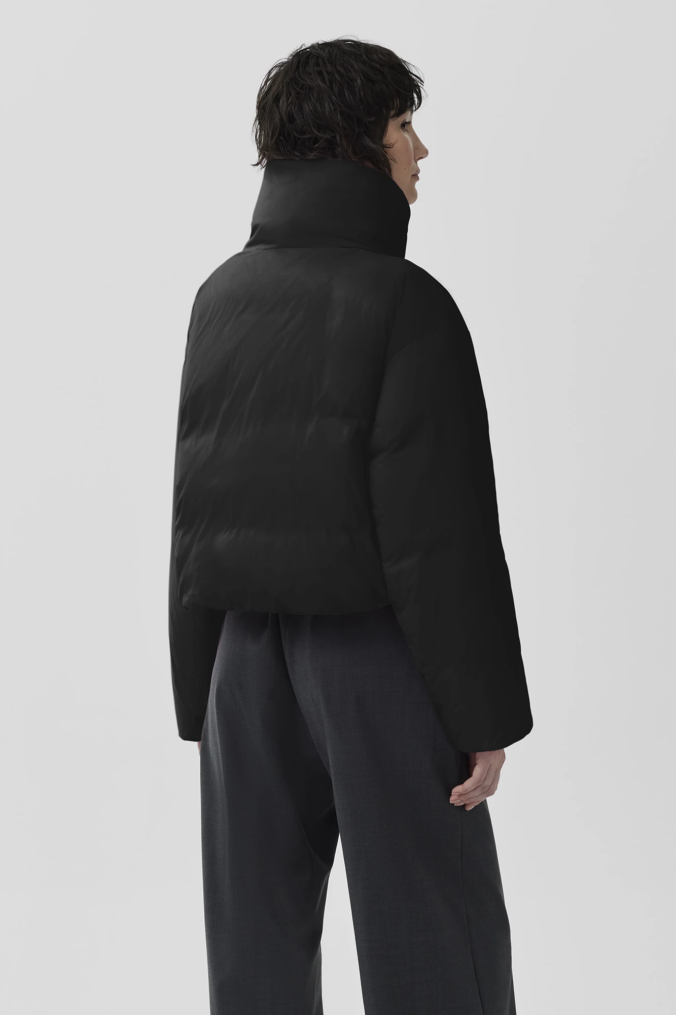 Spessa Cropped Jacket, Black