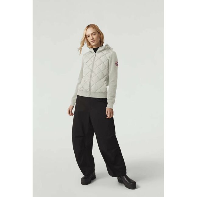 Hybridge Quilted Knit Hoody, Cottongrass