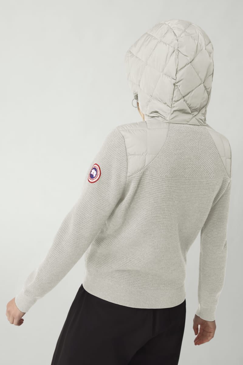 Hybridge Quilted Knit Hoody, Cottongrass